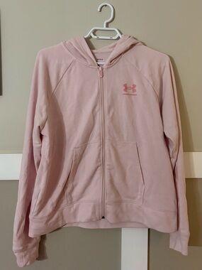 Under Armour Light Pink Zip-Up Hoodie